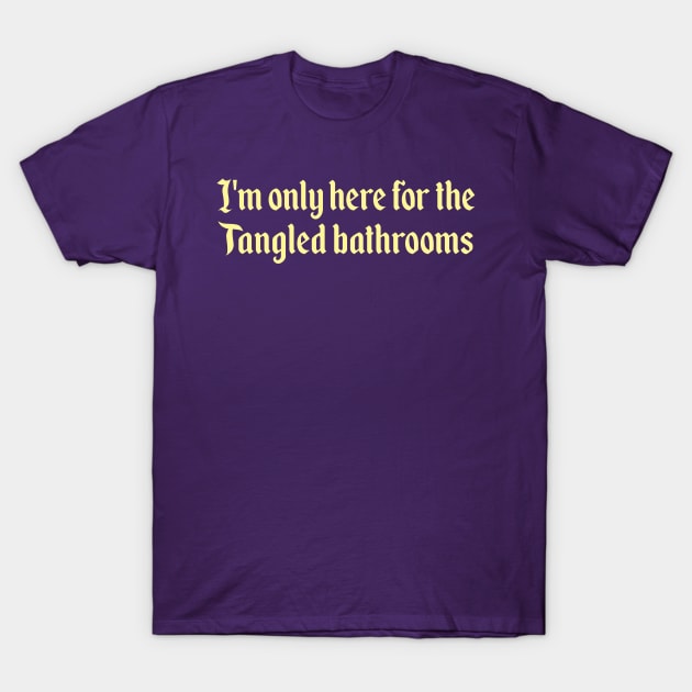 Tangled Bathrooms T-Shirt by MickeysCloset